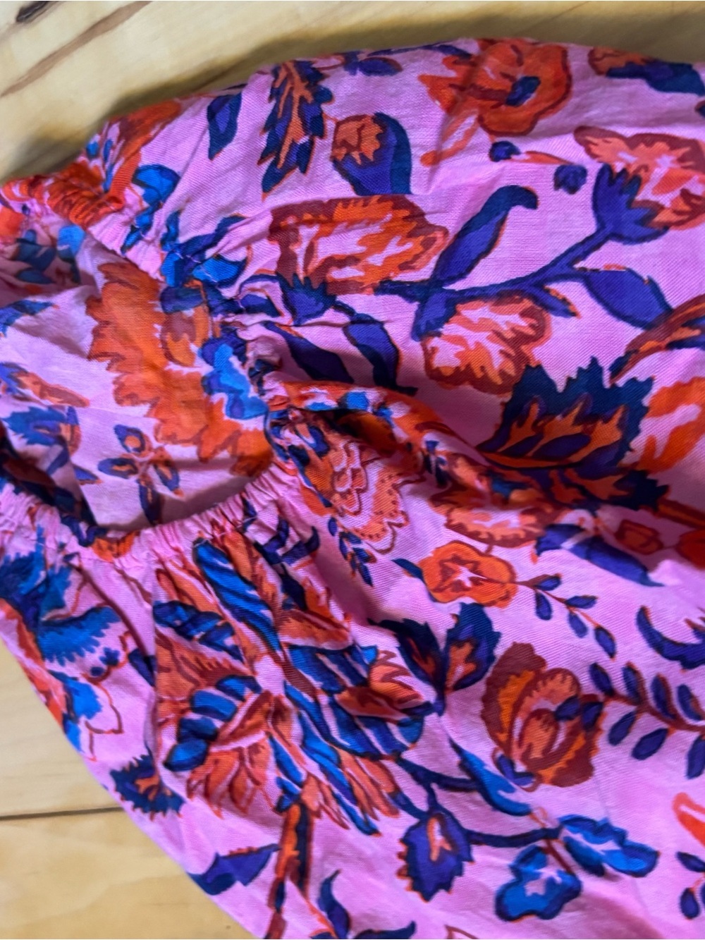 Anthropologie Mabel Mini Dress Tiered Floral Dress Womens Size Small Pink Purple - Picture 5 of 8